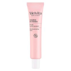 Melvita Source de Roses Fluide Hydratant Repulpant BIO - Hydrate Intensément et Repulpe - 40ml