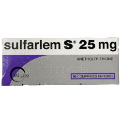 Sulfarlem S 25 Mg 90 Comprimés Enrobés - Sécheresse de la bouche et des yeux