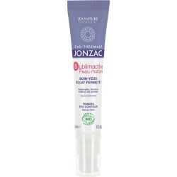 Eau Thermale Jonzac Sublimactive Peau Mature Soin Yeux Éclat Fermeté Bio - 15 ml - Redensifie, illumine et lisse le contour de l’œil