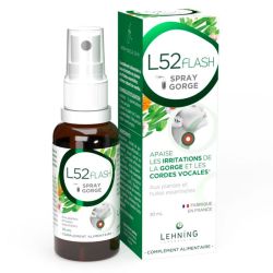 Lehning L52FLASH - 30 ml - Soulage rapidement les irritations et adoucit la voix