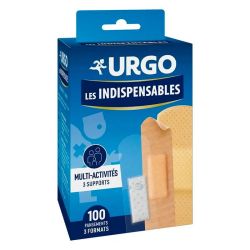 Urgo Les indispensables Pansements 3 Formats - Protection des Plaies - 100 Pansements