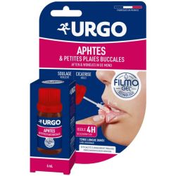 Urgo Filmogel Aphtes & Petites Plaies Buccales - Soulage Rapidement la Douleur - 6 ml