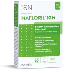 Ineldea Mafloril 10M - 30 gélules - Rééquilibre la flore intestinale et soutient le microbiote