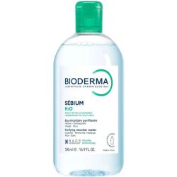 Bioderma Sébium H2O Solution Micellaire Nettoyante Purifiante 500ml – Eau micellaire peaux grasses