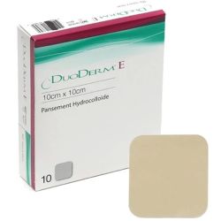 Convatec DuoDerm E Pansement Hydrocolloïde - 10 x 10 cm - 10 pansements - Cicatrisation en milieu humide