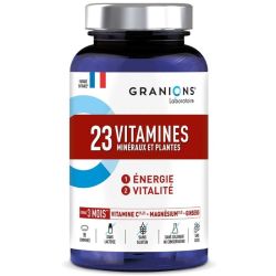 Granions 23 Vitamines, Minéraux Et Plantes 60 Comprimés - énergie, vitalité, réduction de la fatigue