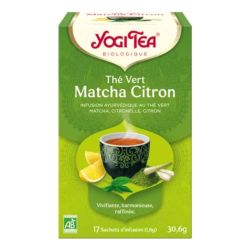 Yogi Tea Infusion Thé Vert Matcha Citron Bio - 17 Sachets