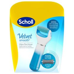 Scholl Velvet Smooth Râpe Électrique Anti-Callosités + Contour du Pied - 1 pièce - Pieds doux