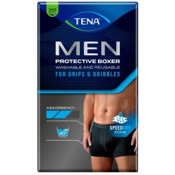 Tena Men Protective Boxer - Boxer de Protection Lavable - 1 pièce - Taille L - Noir