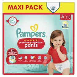 Pampers Pants Premium Protection  Taille 5 / 12-17kg - 72 Couches Mega Pack - Confort supérieur, ultra-absorbant