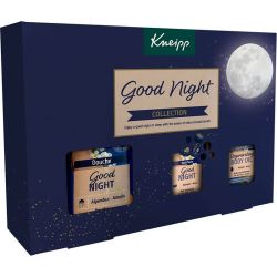 Kneipp Coffret Good Night Collection - Gel Douche, Bain Moussant, Huile et Parfum - Favorise le Sommeil