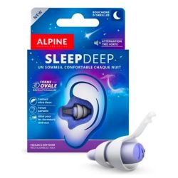 Alpine Hearing SleepDeep - Taille M - Bloque les Bruits Gênants et Facilite l'Endormissement - 1 paire