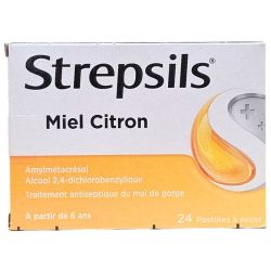 Strepsils miel citron 24 pastilles