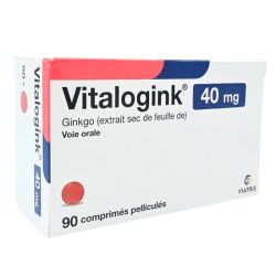 Viatris Vitalogink 40 mg 90 comprimés pelliculés - Troubles de la mémoire et cognitifs