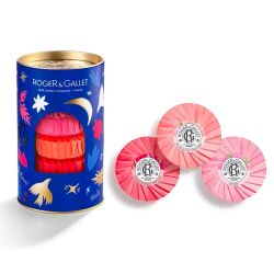 Roger & Gallet Coffret de 3 Savons Bienfaisants - Fleur de Figuier, Gingembre, Rose - 3x100g