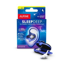 Alpine Bouchons d'Oreilles SleepDeep Sommeil - 1 Paire - Taille S