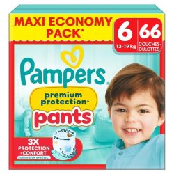 Pampers Pants Premium Protection  Couches Culottes Bébé Taille 6 (+15kg) - 66 Couches