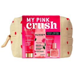 Nuxe Very rose Trousse Mes Essentiels Pink - Eau Micellaire + Gel-Crème + Masque + Huile + Trousse OFFERTE