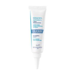 Ducray Keracnyl Glycolic+ Crème Désincrustante - 30 ml - Peaux à Imperfections et Points Noirs