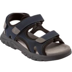 Gibaud Chaussures CHUT Catane en Cuir Bleu pour Homme 1 Paire – Confort et maintien ajustable 3 points
