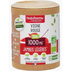 Nat & Form Vigne Rouge Bio 200 Gélules – Circulation et jambes légères