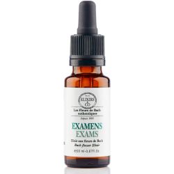 Elixirs & Co Élixir Bio Examens Fleurs de Bach 20ml – Concentration et confiance
