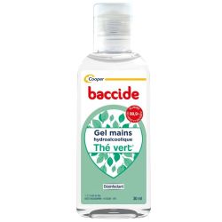 Cooper Baccide Gel Hydroalcoolique Mains Sans Rinçage Thé Vert - 30ml