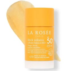 La Rosée Stick Solaire 15 ml à l'Huile d'Abricot Bio SPF50+ - Visage, lèvres et zones sensibles