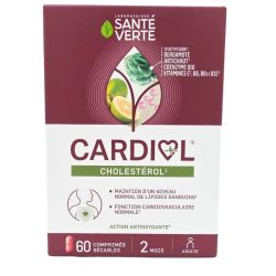 Santé Verte Cardiol Cholestérol 60 comprimés - Soutient l'équilibre lipidique et cardiovasculaire