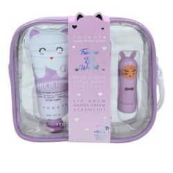 Inuwet Lily Wallet Trousse Baume Lèvres Guimauve + Crème Mains + Chouchou