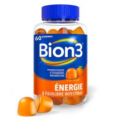 Bion3 Énergie Orange - Défense & Équilibre Intestinal - 60 gommes