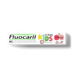 Fluocaril Kids Dentifrice Gel fraise Bi-Fluoré 100mg 3-6 Ans - 75ml