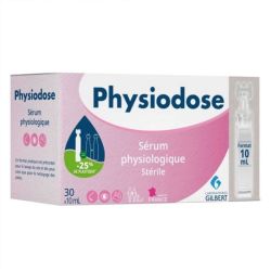 Gilbert Physiodose Sérum Physiologique Stérile - Lot de 30 x 10ml