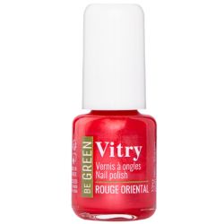 Vitry Be Green Vernis à Ongles - 6 ml - Couleur : Rouge Oriental - Vernis vegan, naturel et innovant