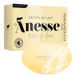 Innovatouch Savon au Lait d'Anesse Apaisant - Peaux Sensibles - Nettoie en Douceur - 100g