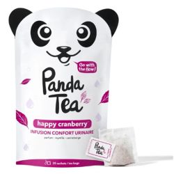 Panda Tea Infusion Happy Cranberry - 28 sachets - Confort urinaire et élimination naturelle