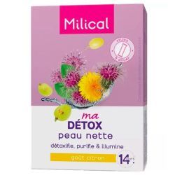 Milical Ma Détox Peau Nette - 14 Sticks - Saveur Citron - Détoxifie, Purifie & Illumine la Peau