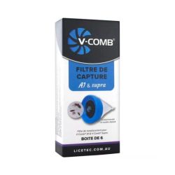 V-Comb Filtres Aspirateur Anti-Poux Supra et A1 - Lot de 6 filtres
