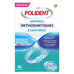 Polident Nettoyant Appareils Orthodontiques et Gouttières - 36 Comprimés