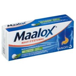 Maalox menthe 40 comprimés