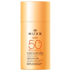 Nuxe Sun Fluide Solaire Léger SPF50 - 50 ml - Protection anti-âge et prévention des taches