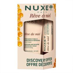 Nuxe Rêve de Miel Duo Soin Mains et Lèvres – Crème 30ml + Stick 4g - Répare et nourrit