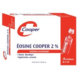 Cooper Éosine 2% Irritations de la Peau Érythème Fessier - 10 Unidoses 2ml
