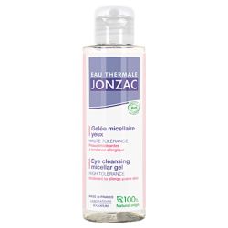 Jonzac Gelée Micellaire Haute Tolérance Yeux Bio - Peaux Intolérantes & Allergiques - 100 ml