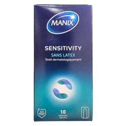 Manix Sensitivity Sans Latex - 10 Préservatifs lubrifiés