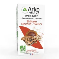 Arkopharma Arkogélules Shitaké Maitaké Reishi Bio - 40 gélules - Défenses naturelles et vitalité