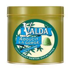 Valda Gommes Goût Menthe Eucalyptus - Calme la Gorge Sèche & Irritée - 140 g