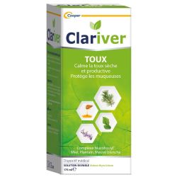 Clariver Toux Solution Buvable - 175ml - Soulage et protège les voies respiratoires
