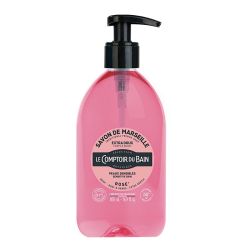 Le Comptoir du Bain Savon de Marseille Rose - Pour Corps et Mains - 500 ml