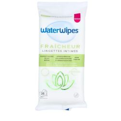 WaterWipes Lingettes Intimes Rafraîchissantes x28 - Hygiène douce et fraîcheur nomade